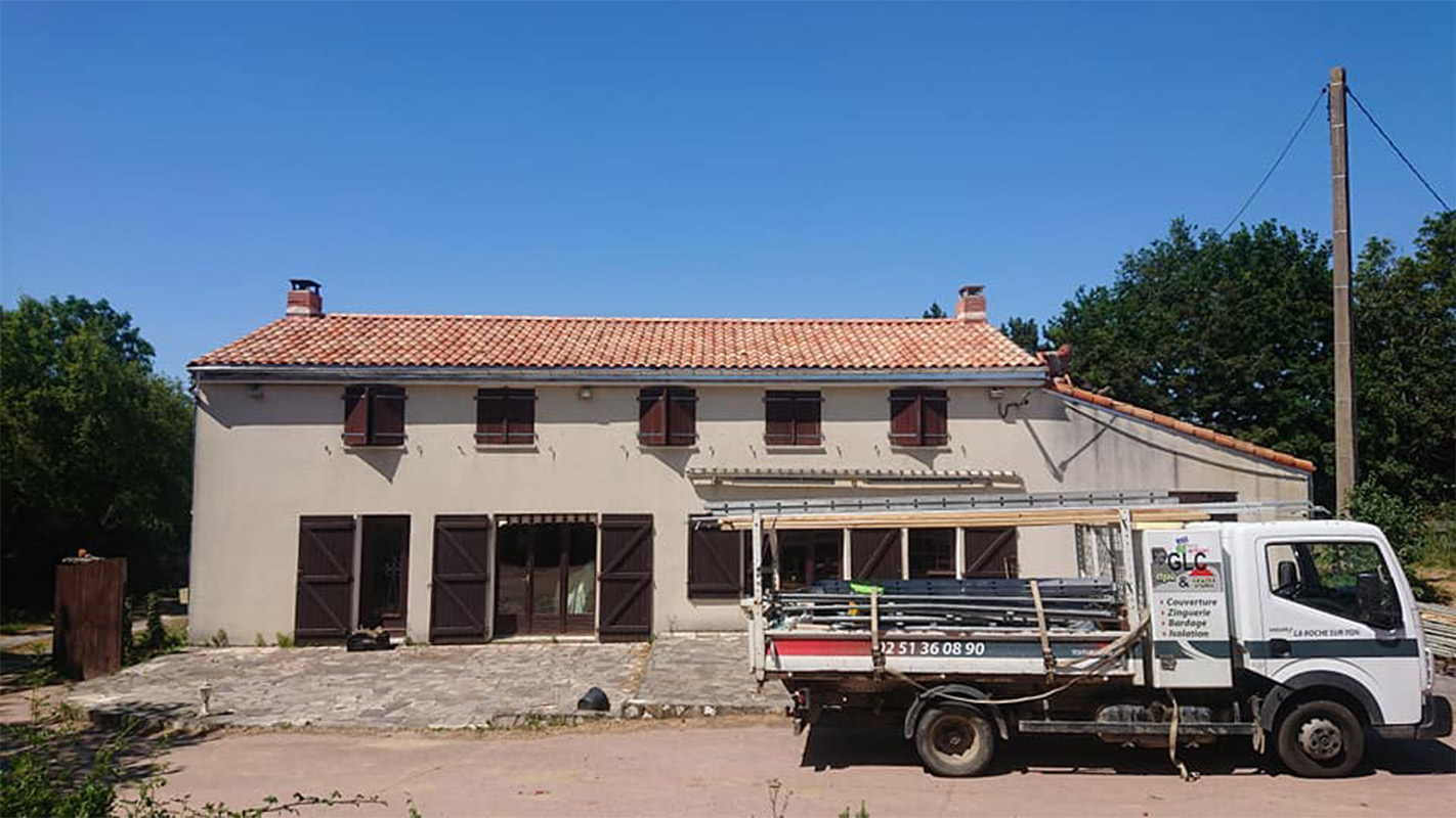 glc mur et toit, couvreur la roche sur yon